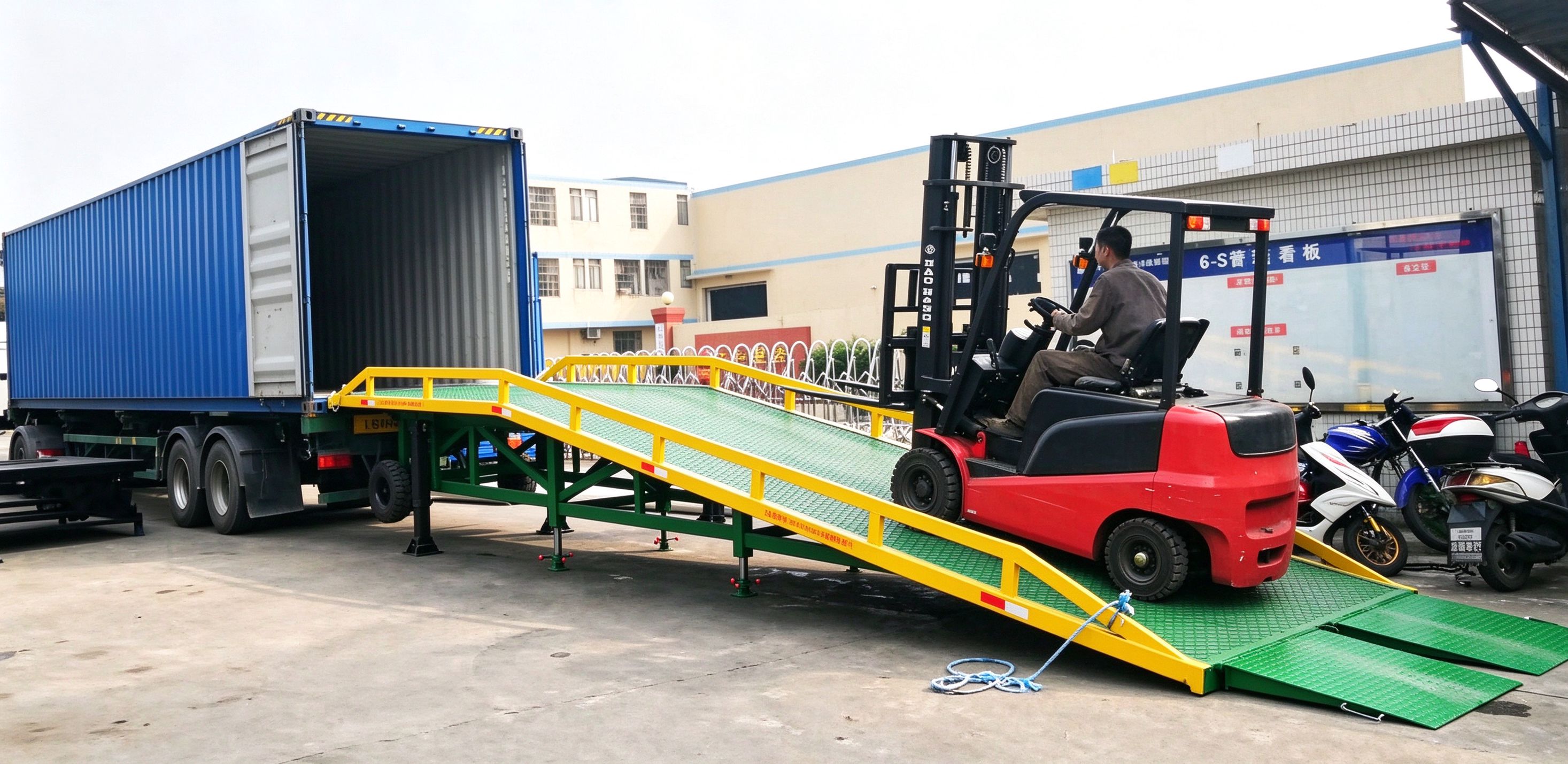 Dock leveler improving loading dock safety